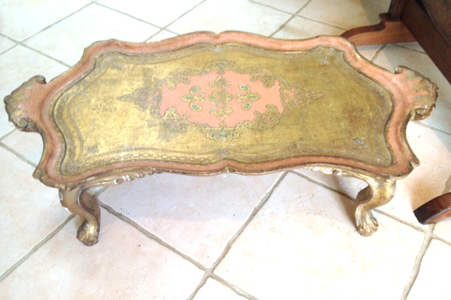 Old Florentine Tray table